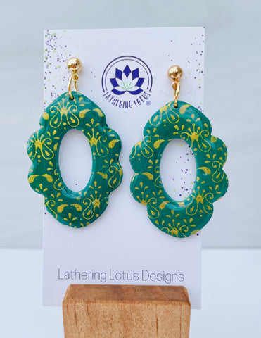 Green Moroccan Earrings