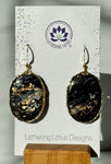 Black Marble Earrings