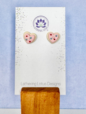 Heart Sugar Cookie Earrings