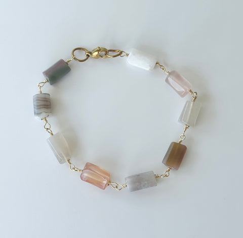 Mixed Gemstone Bracelet Size Medium