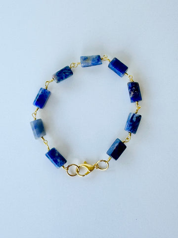 Sodalite Gemstone Bracelet, Medium