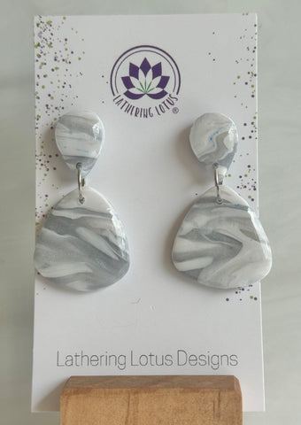 Italian Marble Inspired Earrings