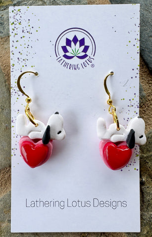 Dog & Heart Dangle