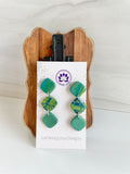 Turquoise multi color earrings